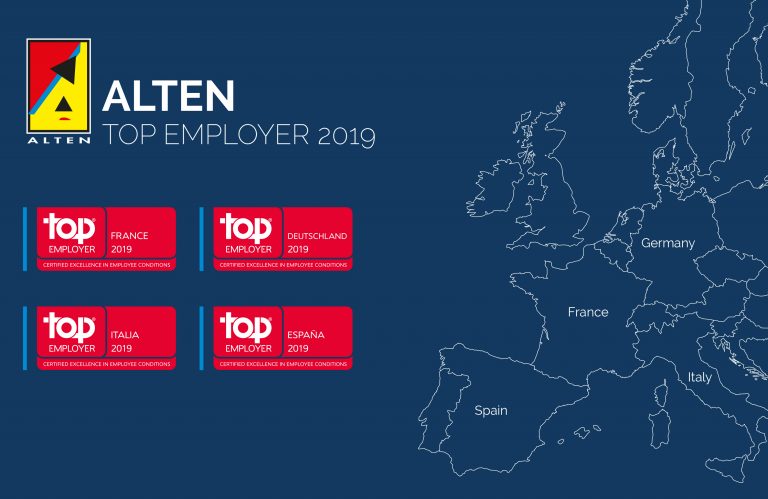 ALTEN Group is labellised Top Employer© in 4 countries in Europe