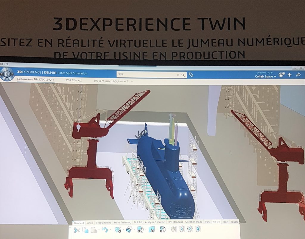 3DEXPERIENCE, L'exemple d'un jumeau numérique d'un sous-marin