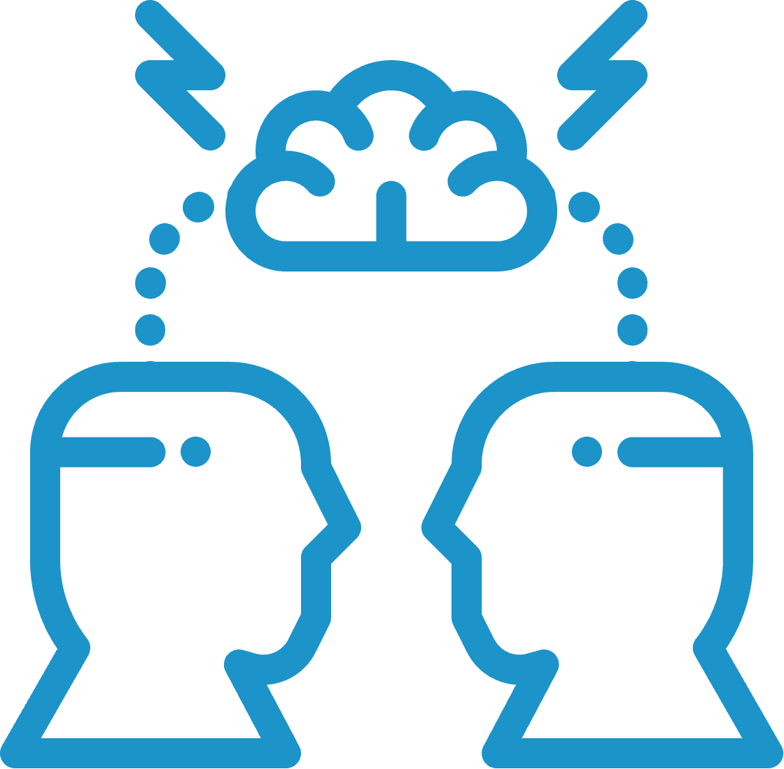 ALTEN - AI for dev : Pictogramme de deux personnes représentant la collaboration