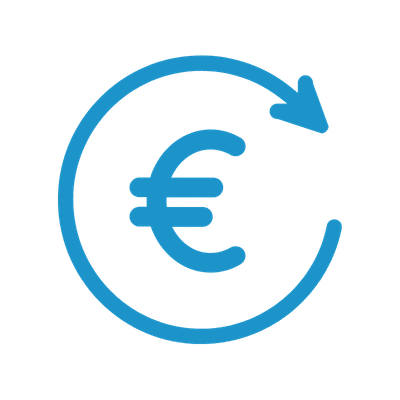 Agentic AI for Smart Operations - Pictogramme représentant le symbole euro pour illustrer la réduction des coûts