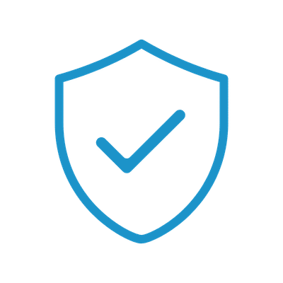Agentic AI for Smart Operations - Pictogramme illustrant un bouclier pour représenter la surface d'attaque cyber réduite